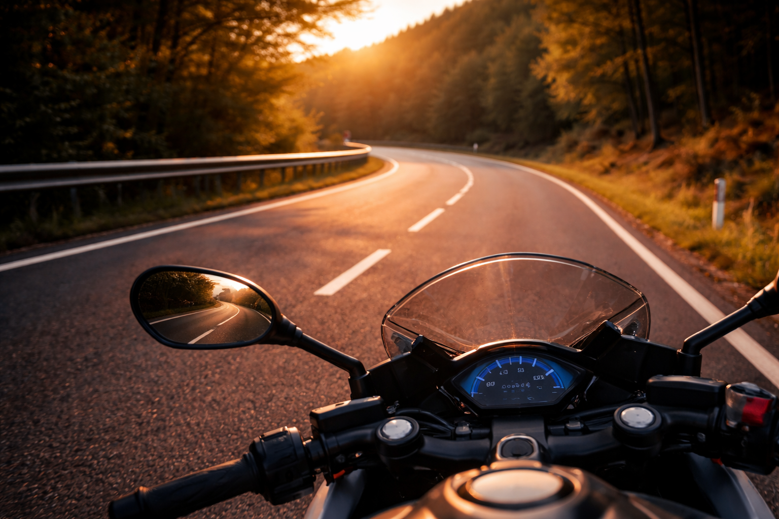 Motorrad auf der Straße